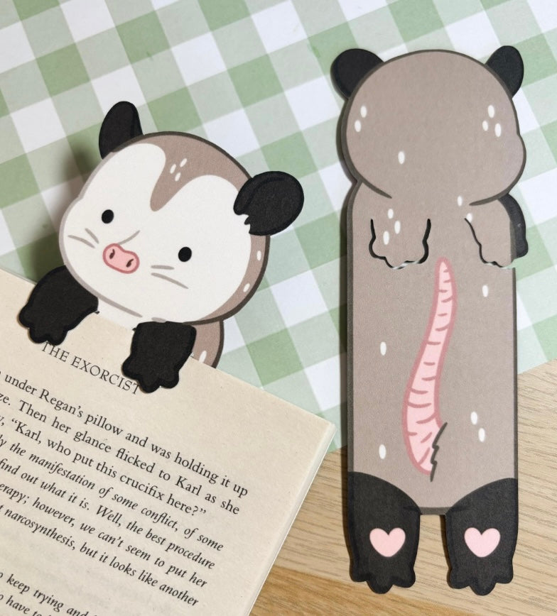 Opossum Peeking Bookmark
