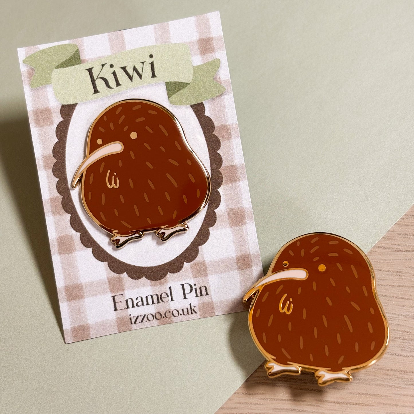 Kiwi Bird Enamel Pin