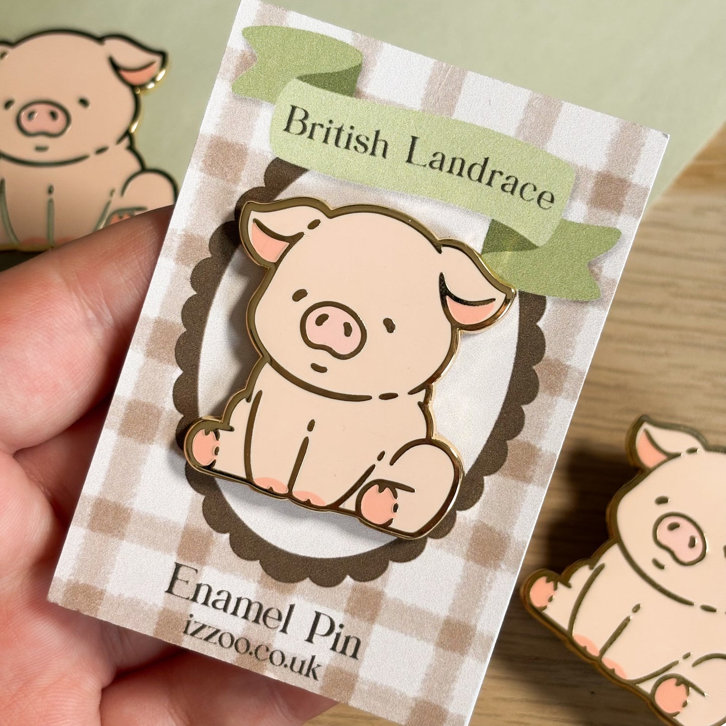 Pink Pig Enamel Pin