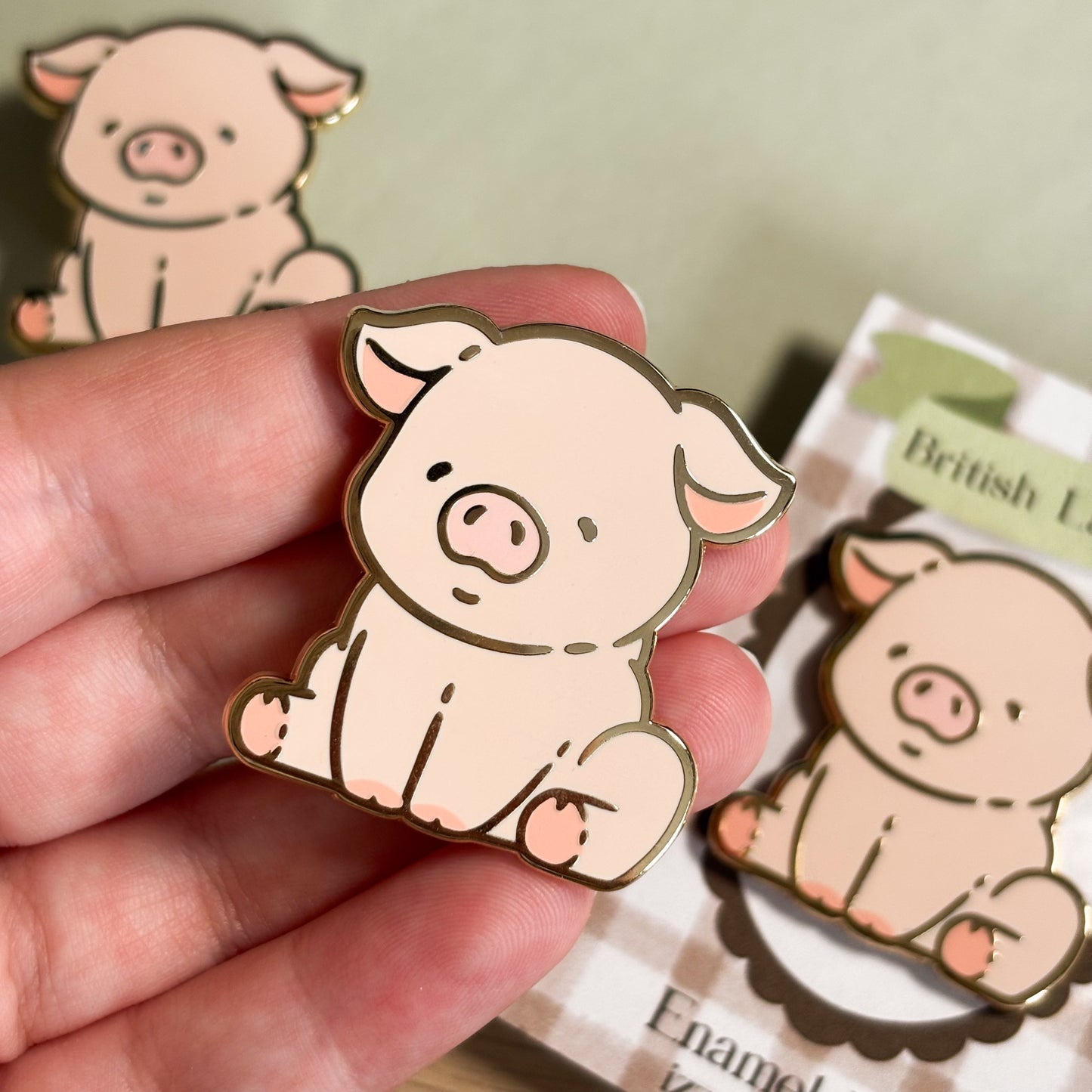 Pink Pig Enamel Pin