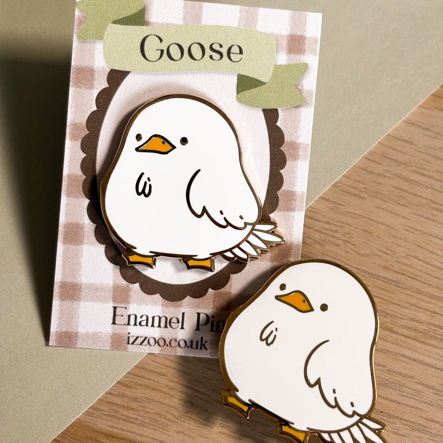 Goose, Pekin Duck Enamel Pin