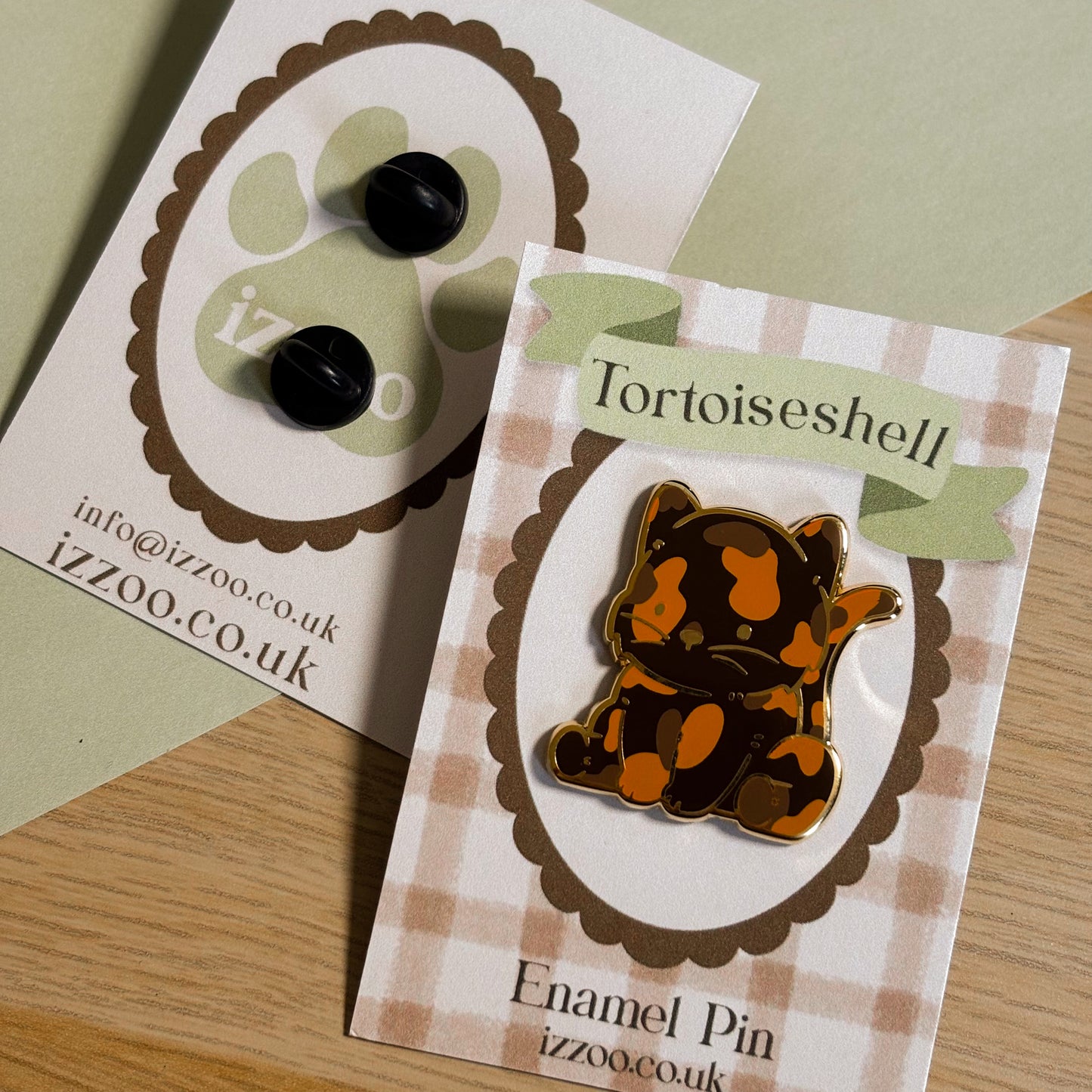 Tortoiseshell Cat Enamel Pin