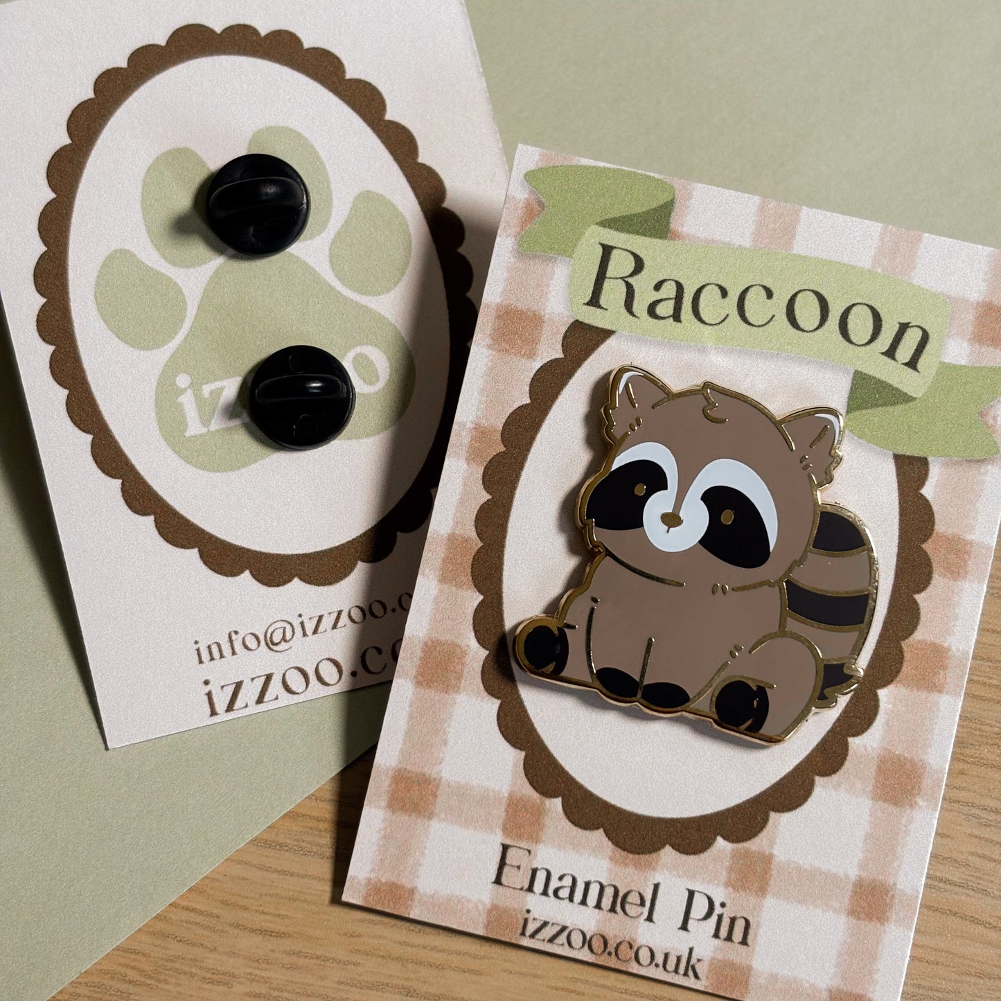 Racoon Enamel Pin