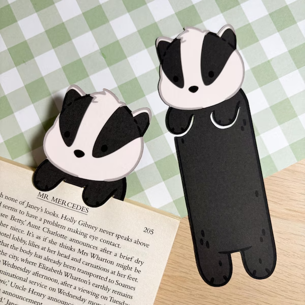 Badger Peeking Bookmark