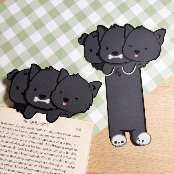Cerberus Peeking Bookmark