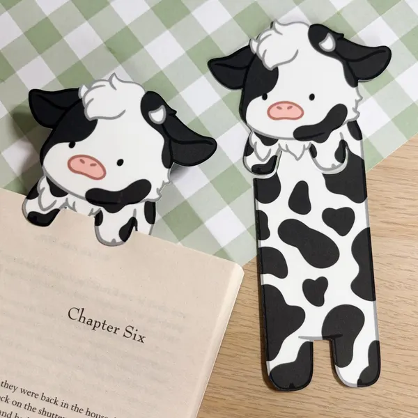 Cow Peeking Bookmark