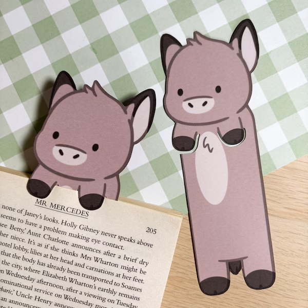 Donkey Peeking Bookmark