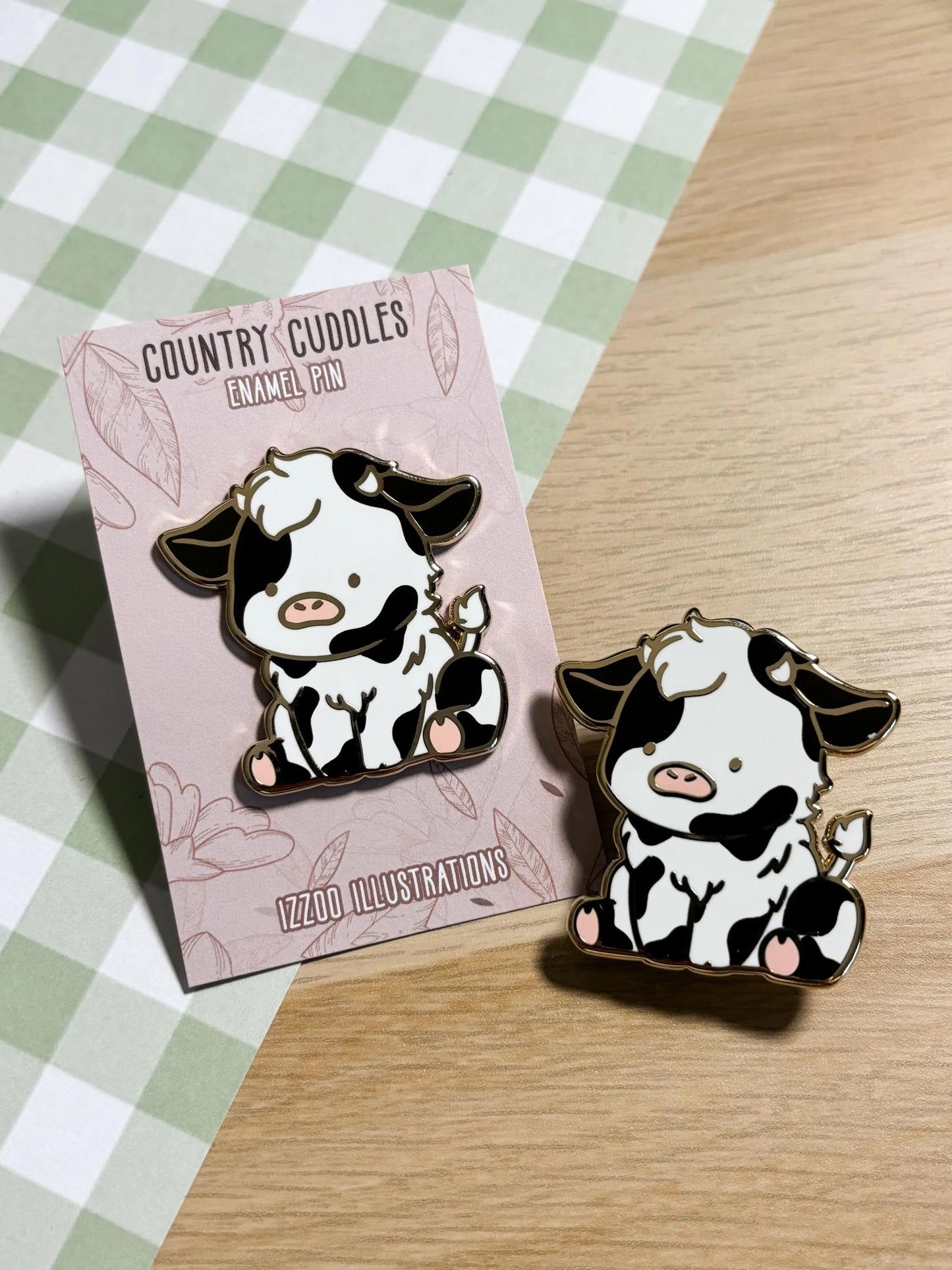 Dairy Cow Enamel Pin