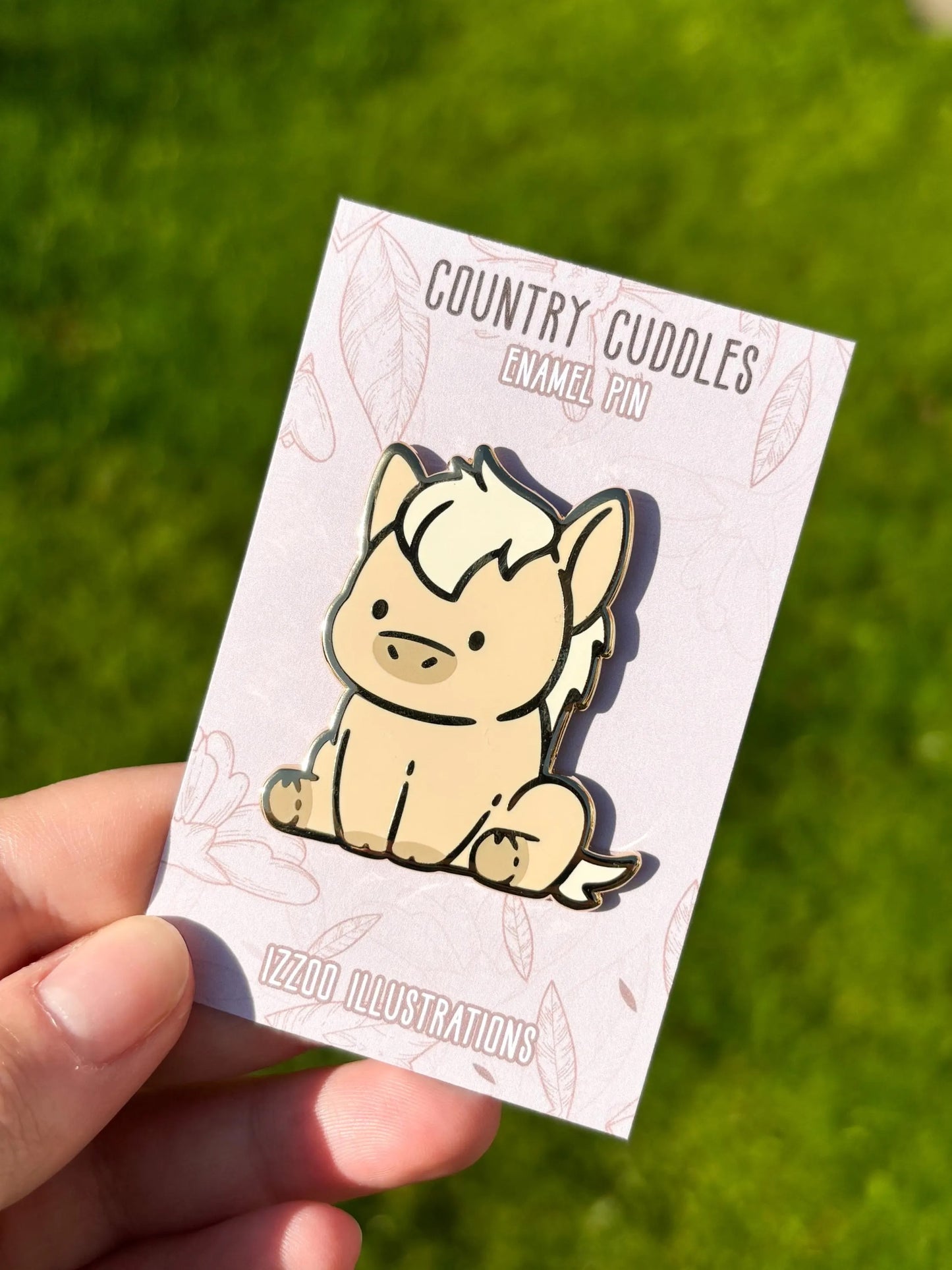 Palomino Horse Enamel Pin