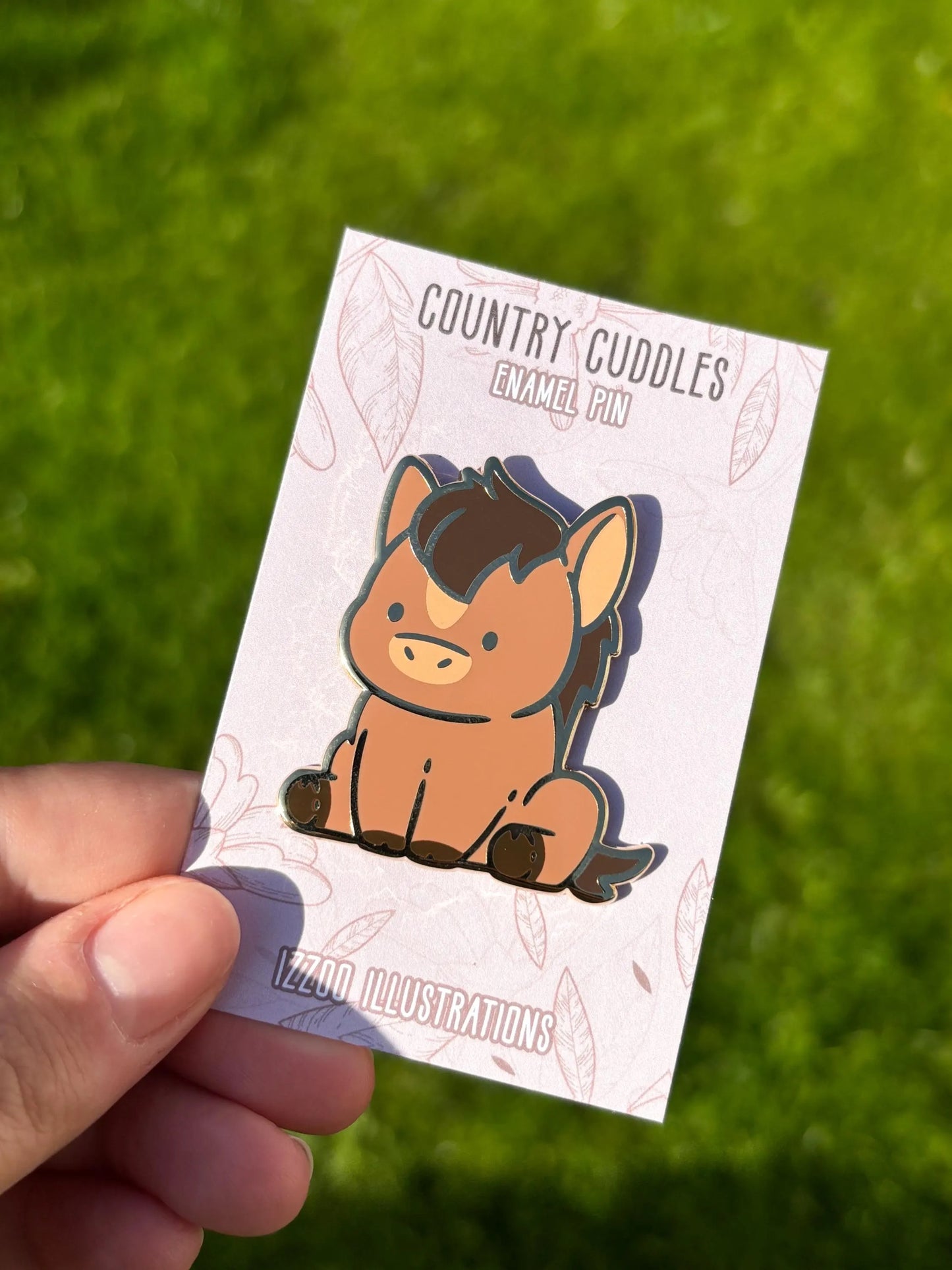 Brown Horse Enamel Pin