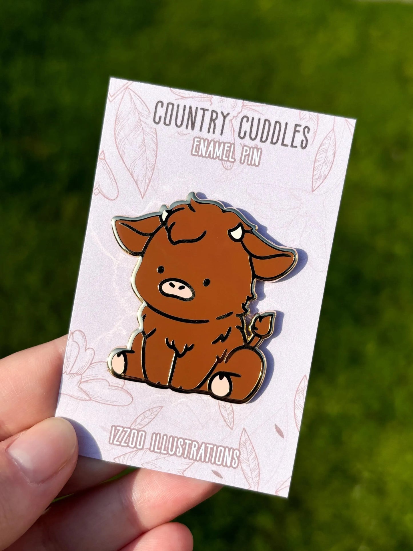 Highland Cow Enamel Pin