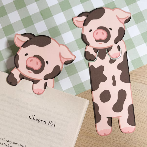 Muddy Pig Peeking Bookmark