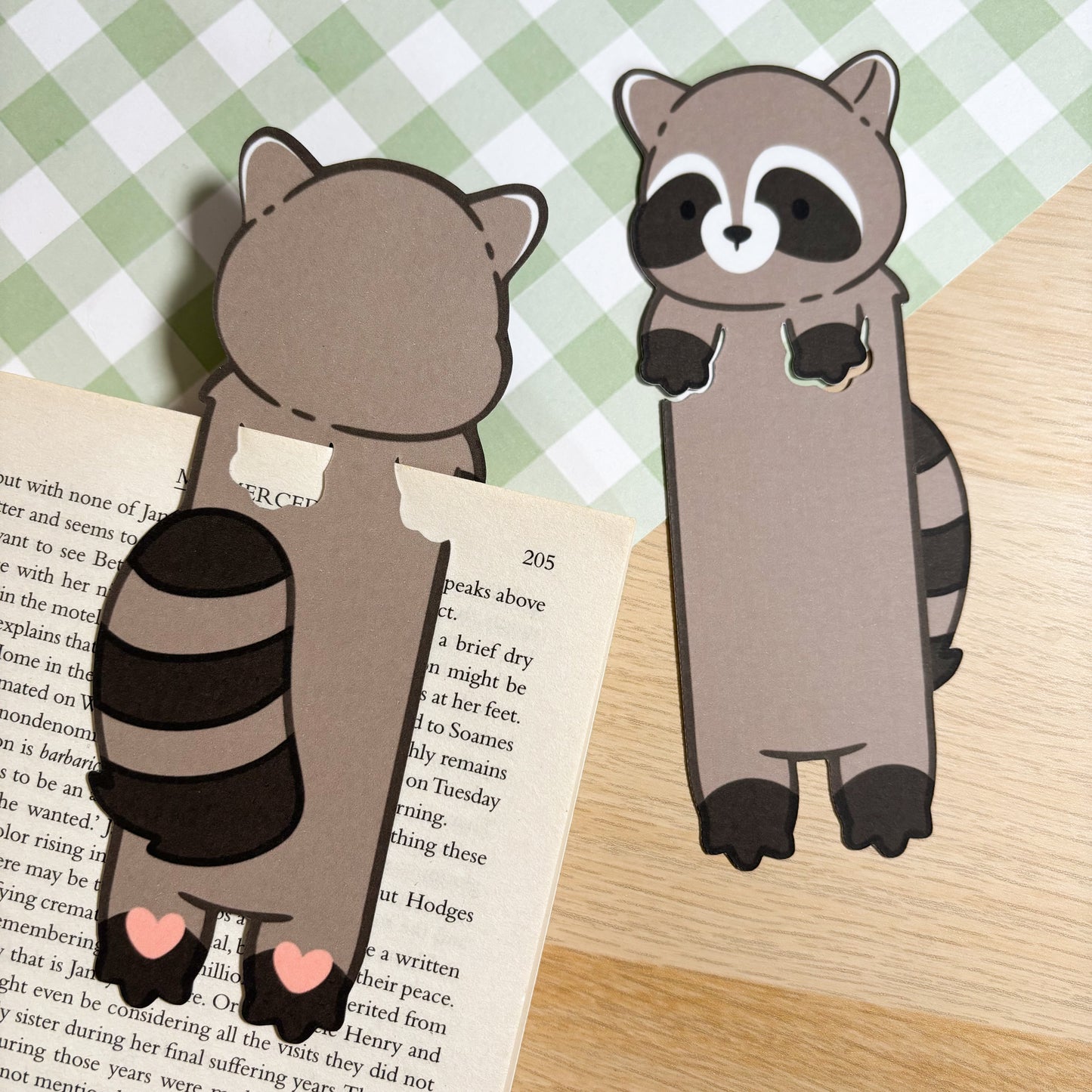 Raccoon Peeking Bookmark