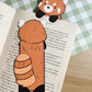 Red Panda Peeking Bookmark