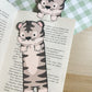 White Tiger Peeking Bookmark