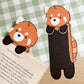 Red Panda Peeking Bookmark