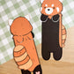 Red Panda Peeking Bookmark