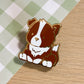 Red Border Collie Enamel Pin