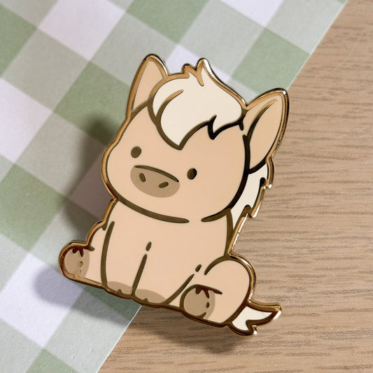 Palomino Horse Enamel Pin
