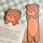 Brown Bear Peeking Bookmark