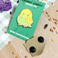 Green Budgie Plated Enamel Pin