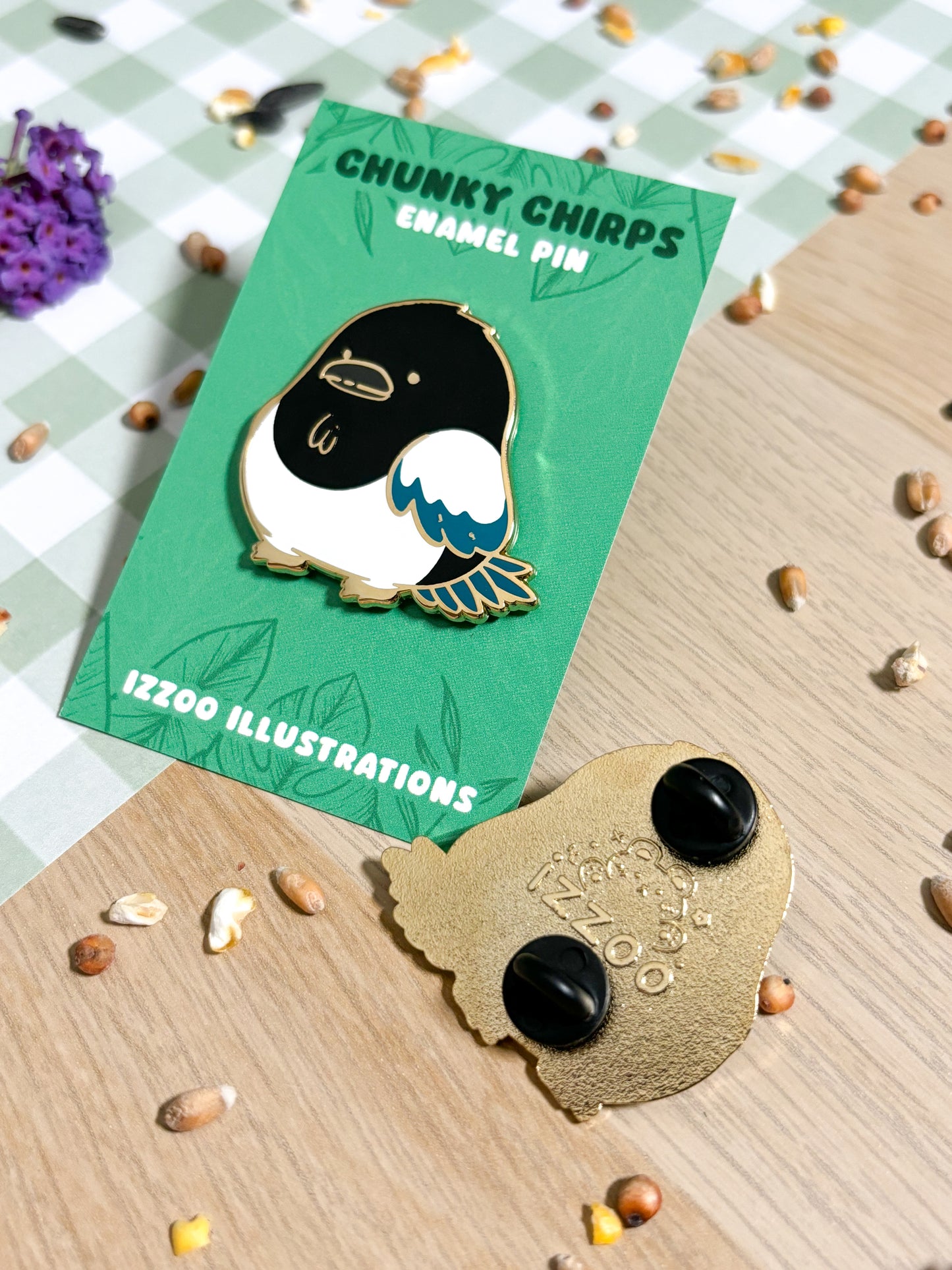 Magpie Enamel Pin