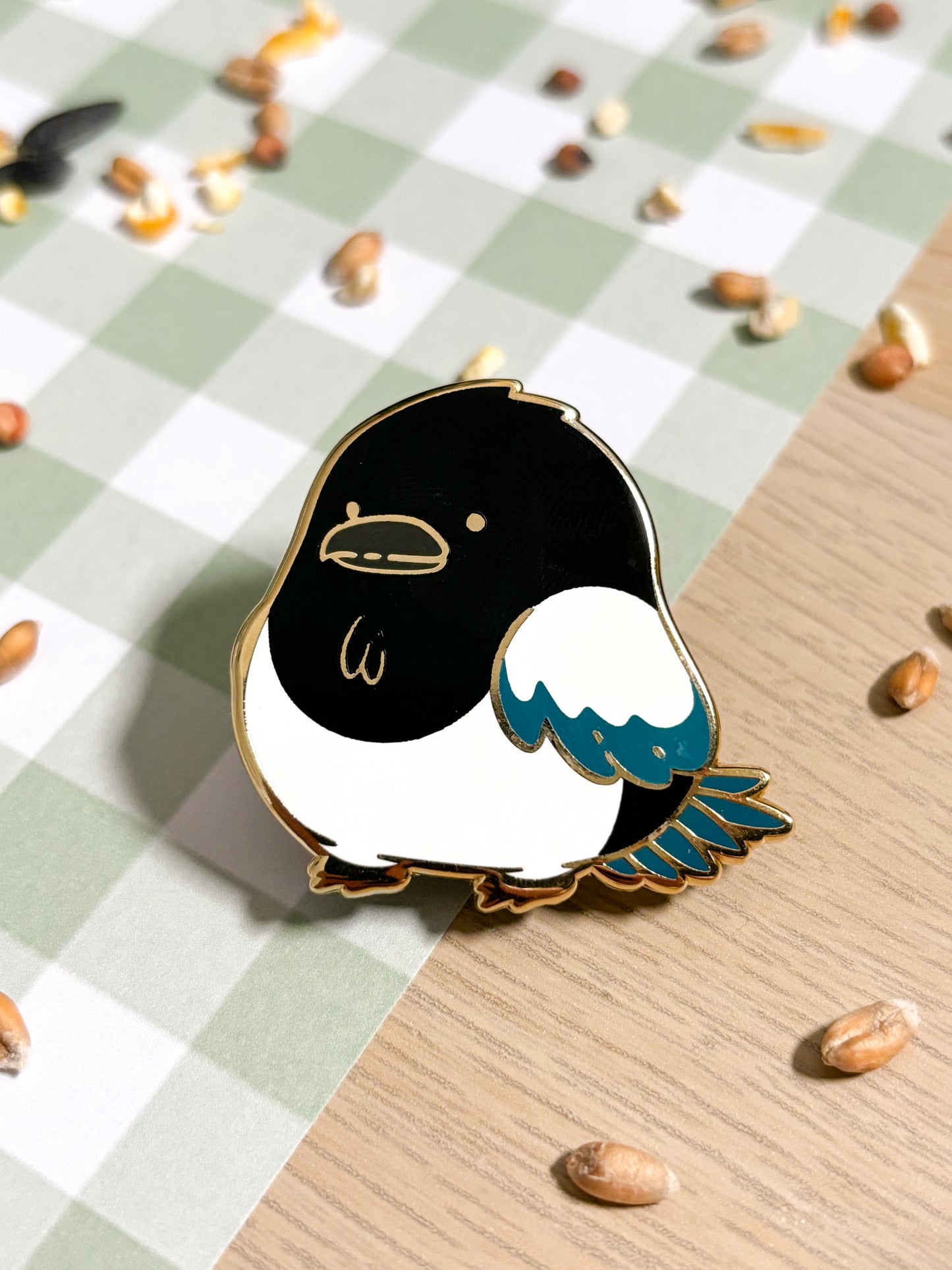 Magpie Enamel Pin