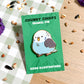 Blue Budgie Enamel Pin