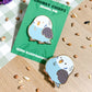 Blue Budgie Enamel Pin