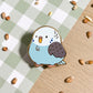 Blue Budgie Enamel Pin