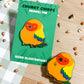 Sun Conure Enamel Pin