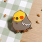Grey Cockatiel Enamel Pin