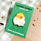 Lutino Cockatiel Enamel Pin