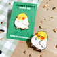 Lutino Cockatiel Enamel Pin