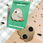 African Grey Parrot Enamel Pin