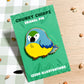 Blue and Gold Macaw Enamel Pin