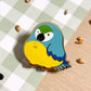 Blue and Gold Macaw Enamel Pin