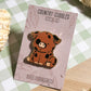 Oxford Sandy and Black Enamel Pin