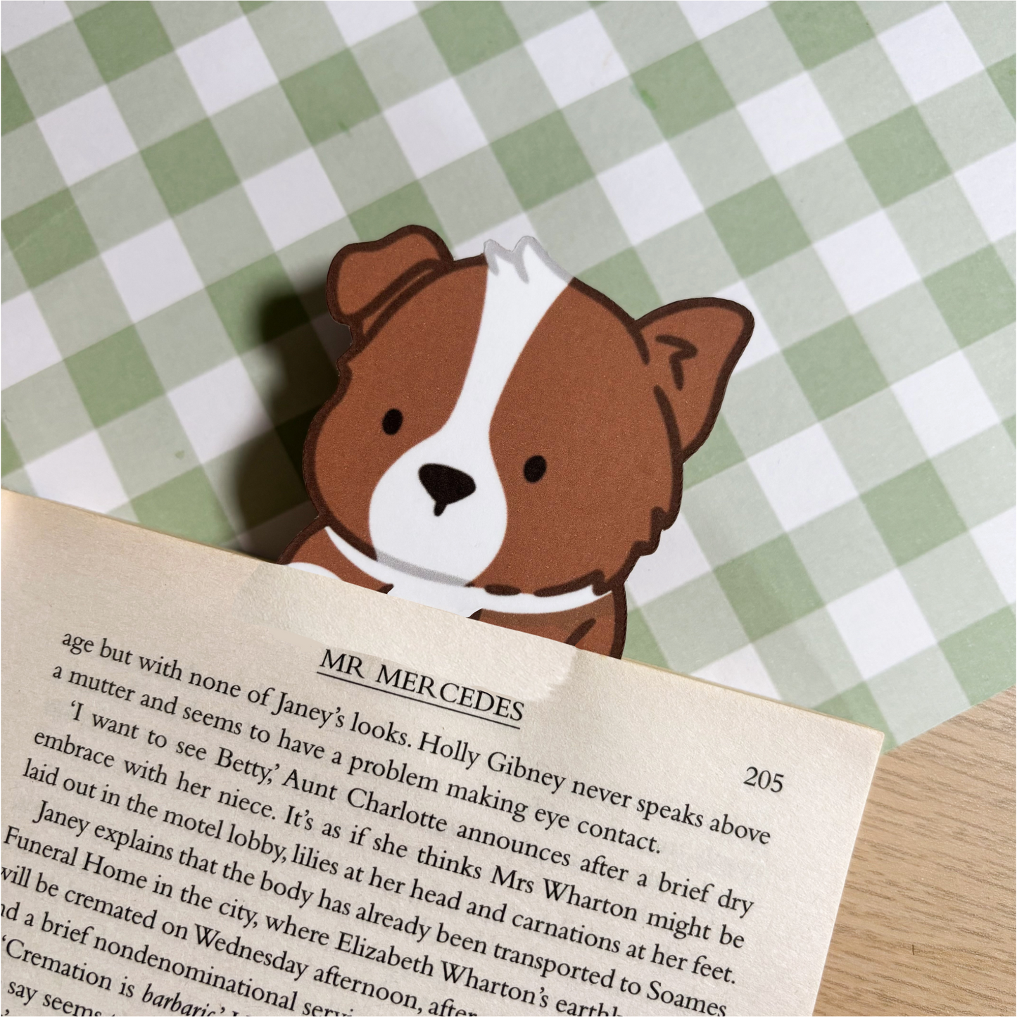 Red Border Collie Bookmark