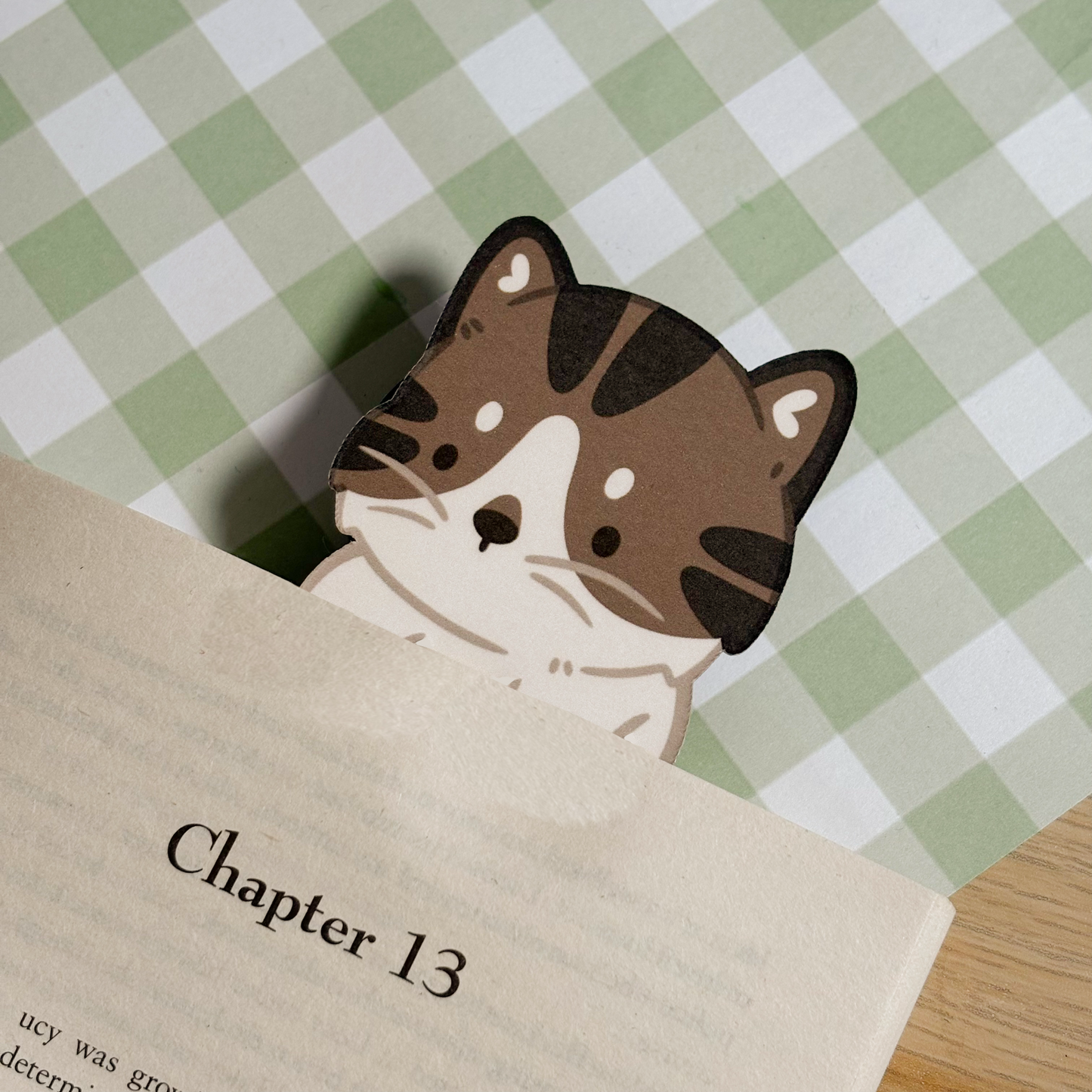 Patched Tabby Cat Bookmark