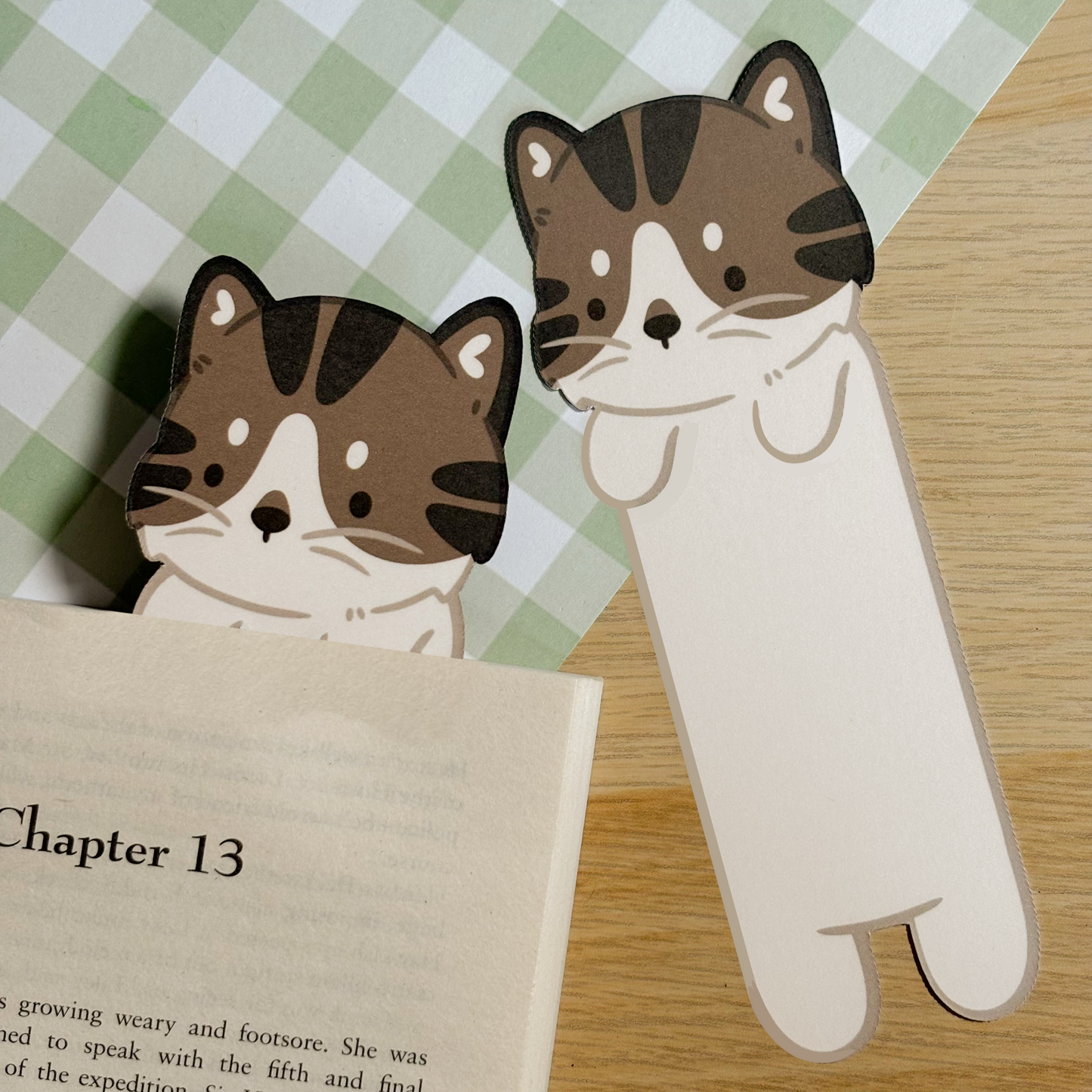Patched Tabby Cat Bookmark