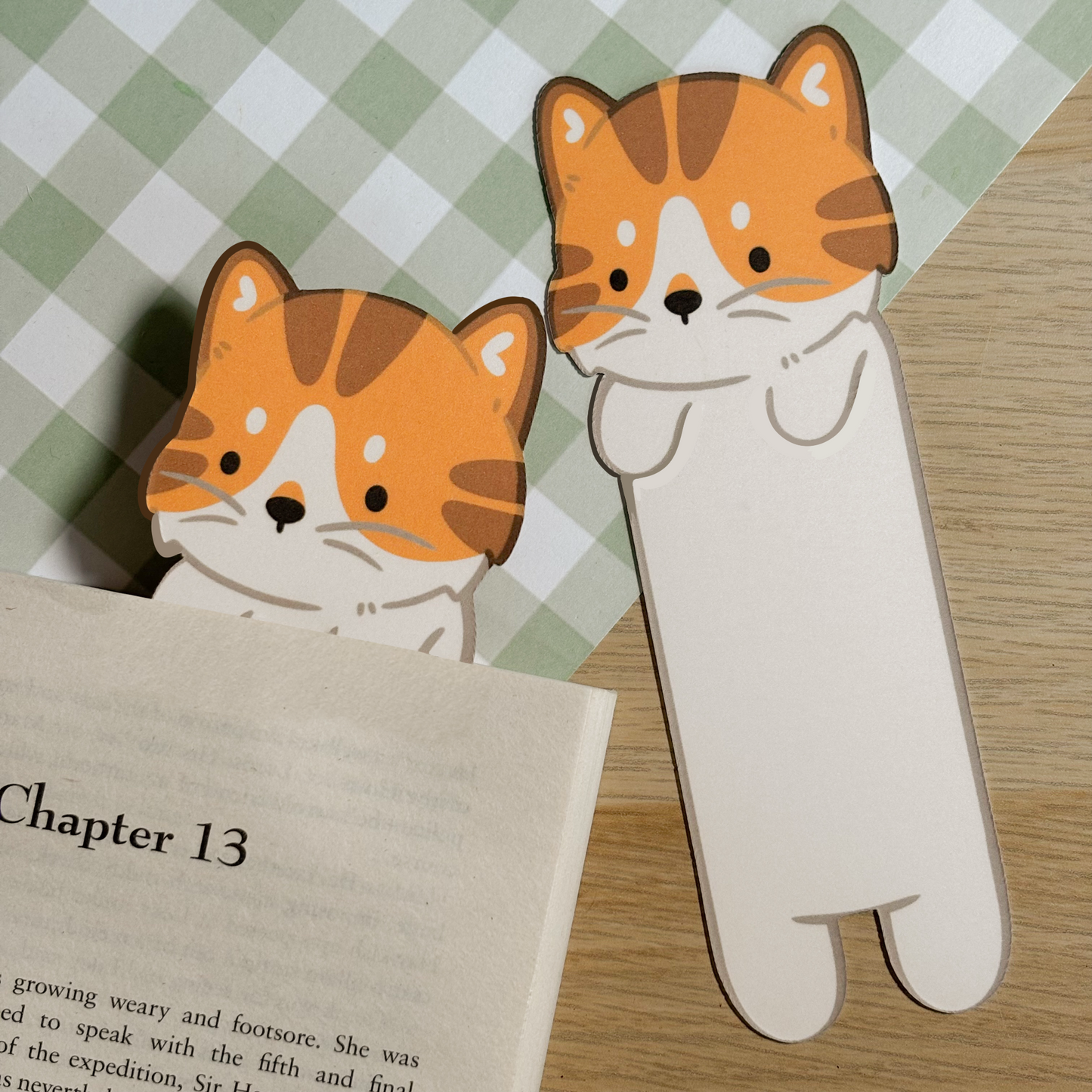 Patched Tabby Cat Bookmark