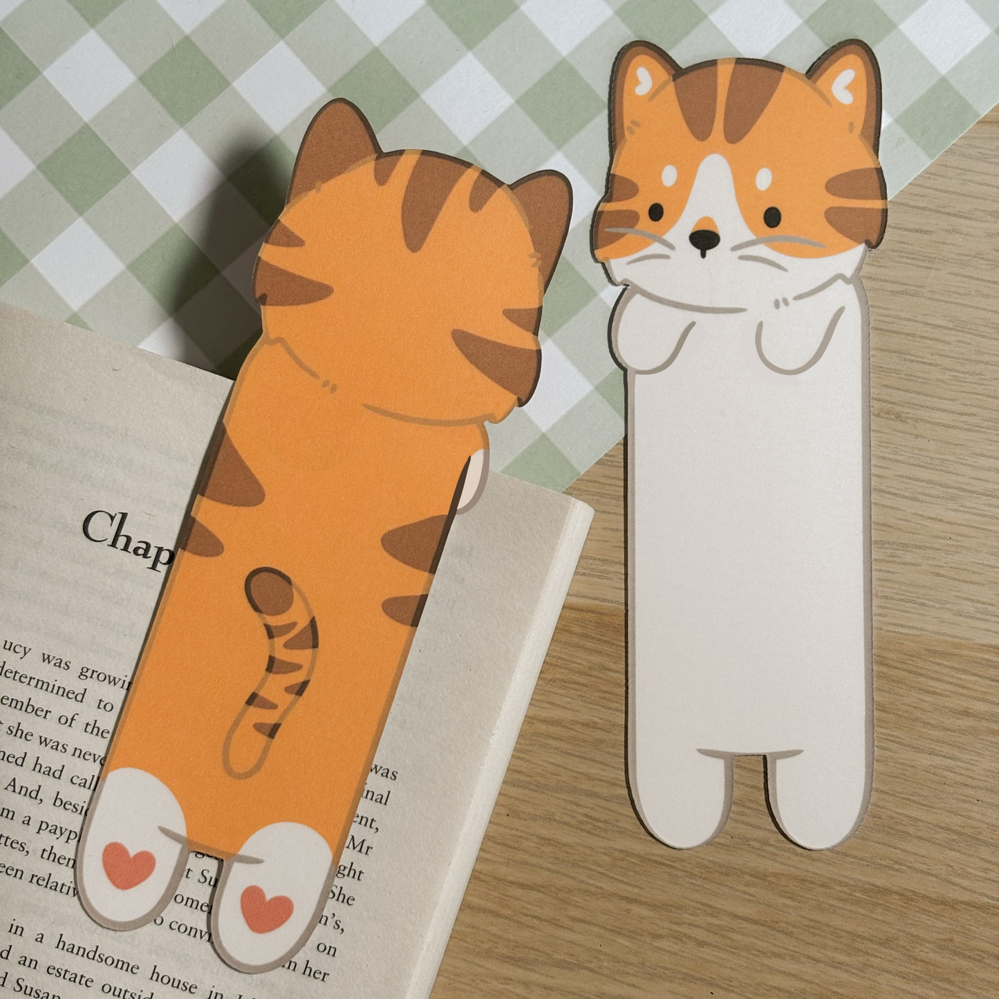 Patched Tabby Cat Bookmark