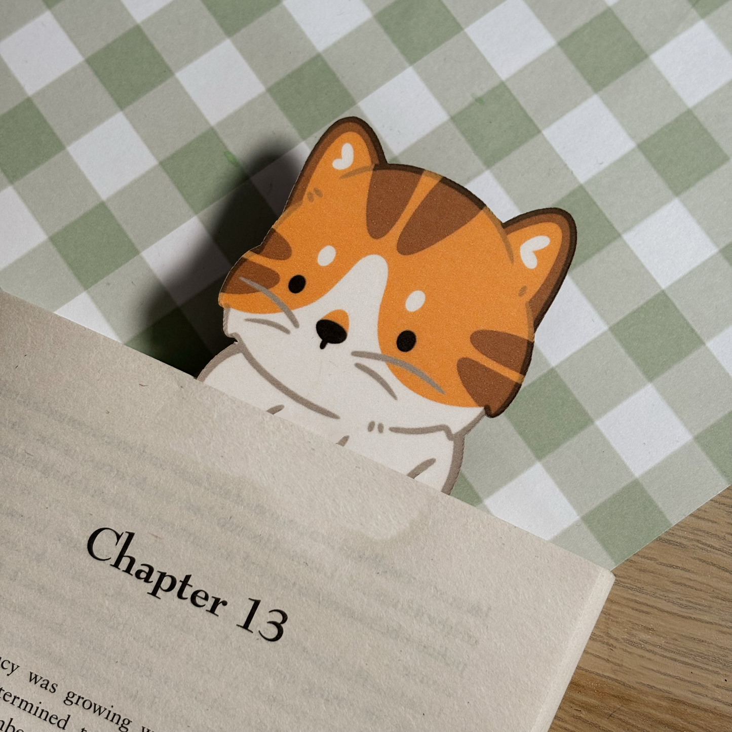 Patched Tabby Cat Bookmark
