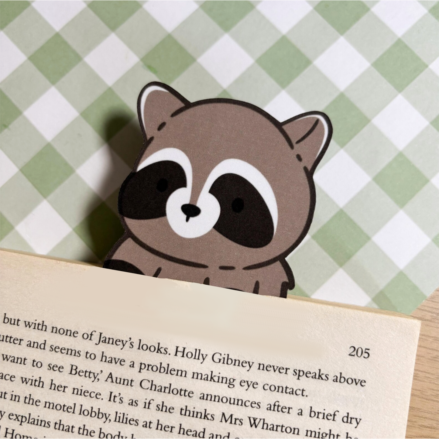 Raccoon Bookmark