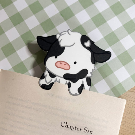 Cow Peeking Bookmark