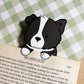 Black Border Collie Peeking Bookmark