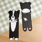 Black Border Collie Peeking Bookmark