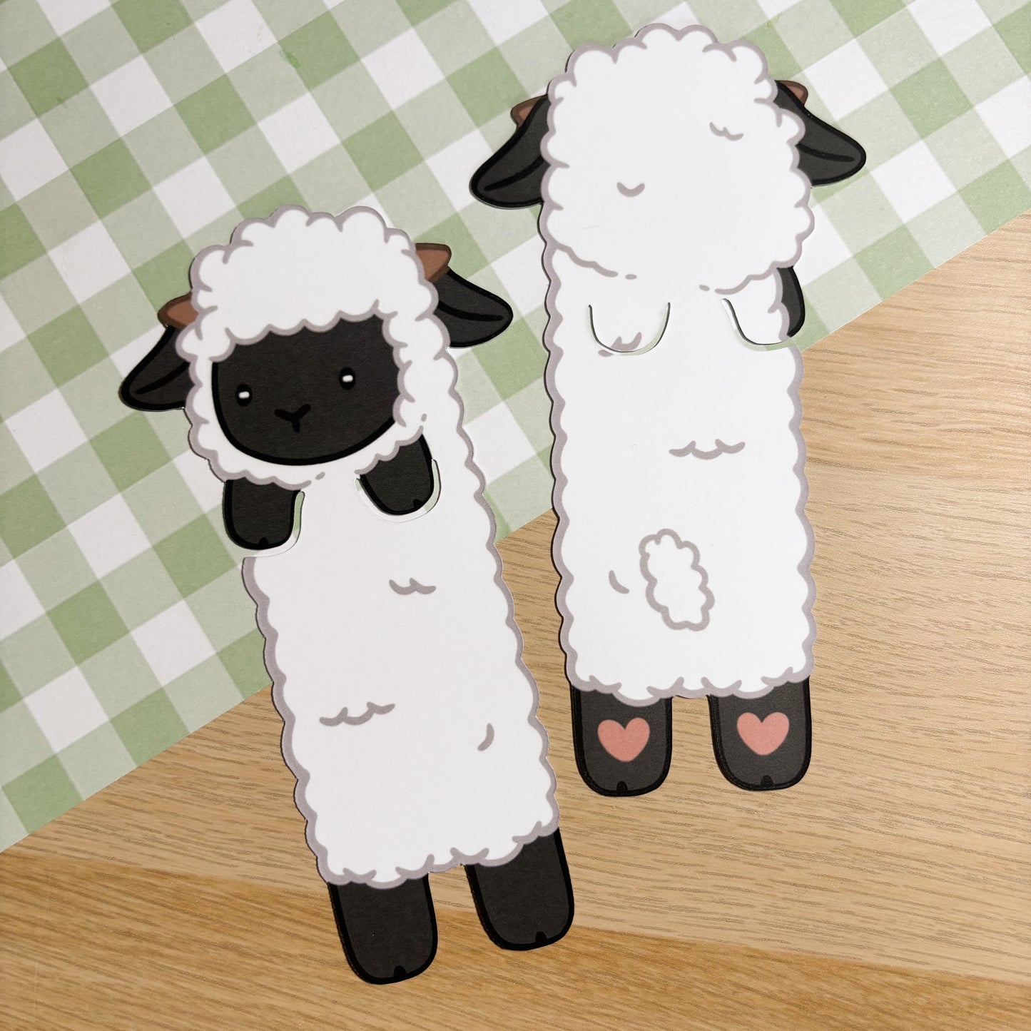 Valais Black Nose Sheep Peeking Bookmark