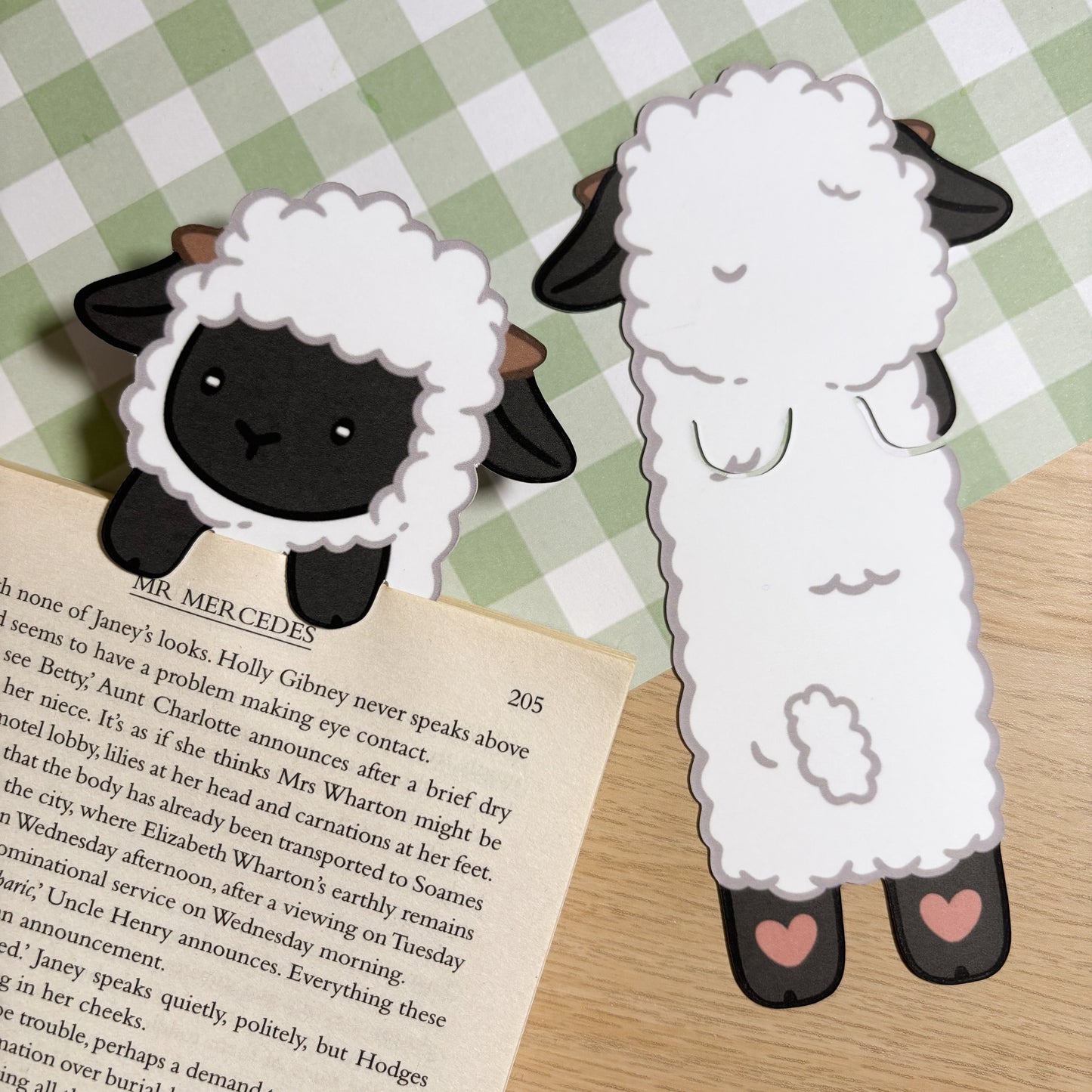 Valais Black Nose Sheep Peeking Bookmark